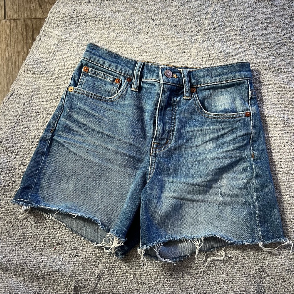 High-Rise Denim Shorts Size 24 - Picture 3 of 7